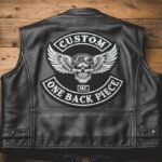 Custom One Back Piece Motorcycle Patch Custom One Back Piece Motorcycle Patch