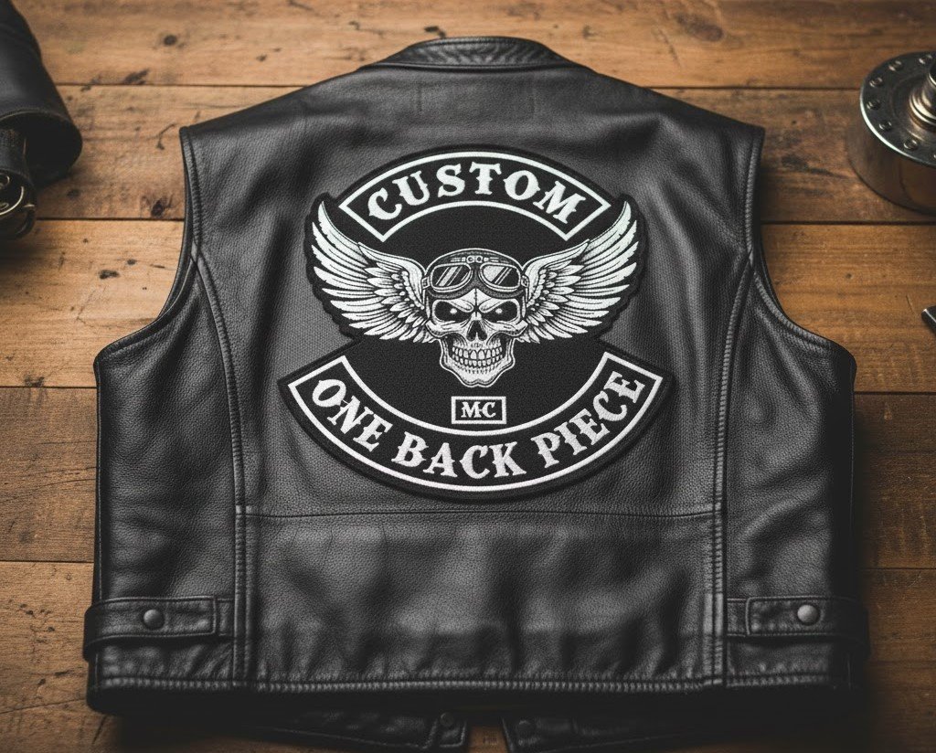 Custom One Back Piece Motorcycle Patch