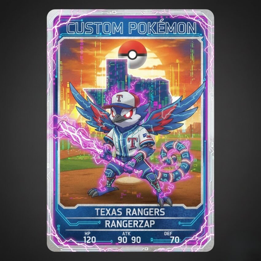 Custom Pokemon Texas Rangers
