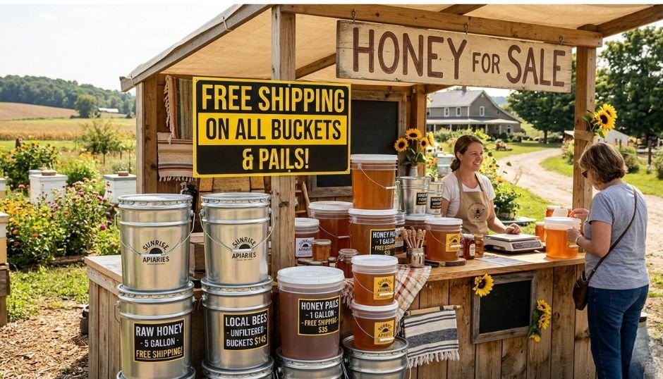 Free Shipping Buckets Pails Honey for Sale