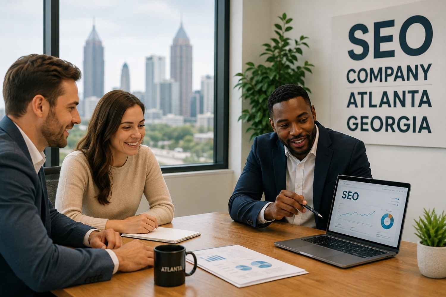 SEO company in Atlanta Georgia discussing search engine optimization strategy