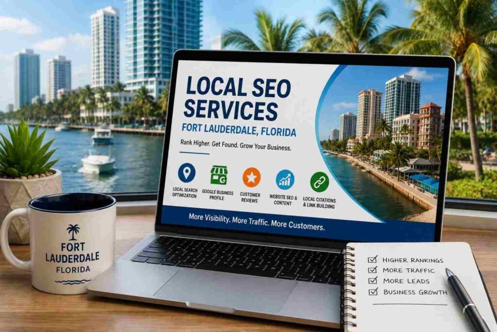 Local SEO services Fort Lauderdale Florida for improving local Google rankings, search visibility, website traffic and customer leads
