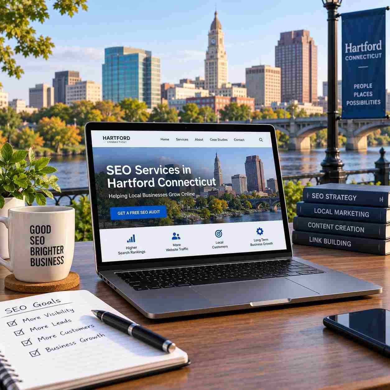 SEO Services in Hartford Connecticut for local businesses and Google search visibility