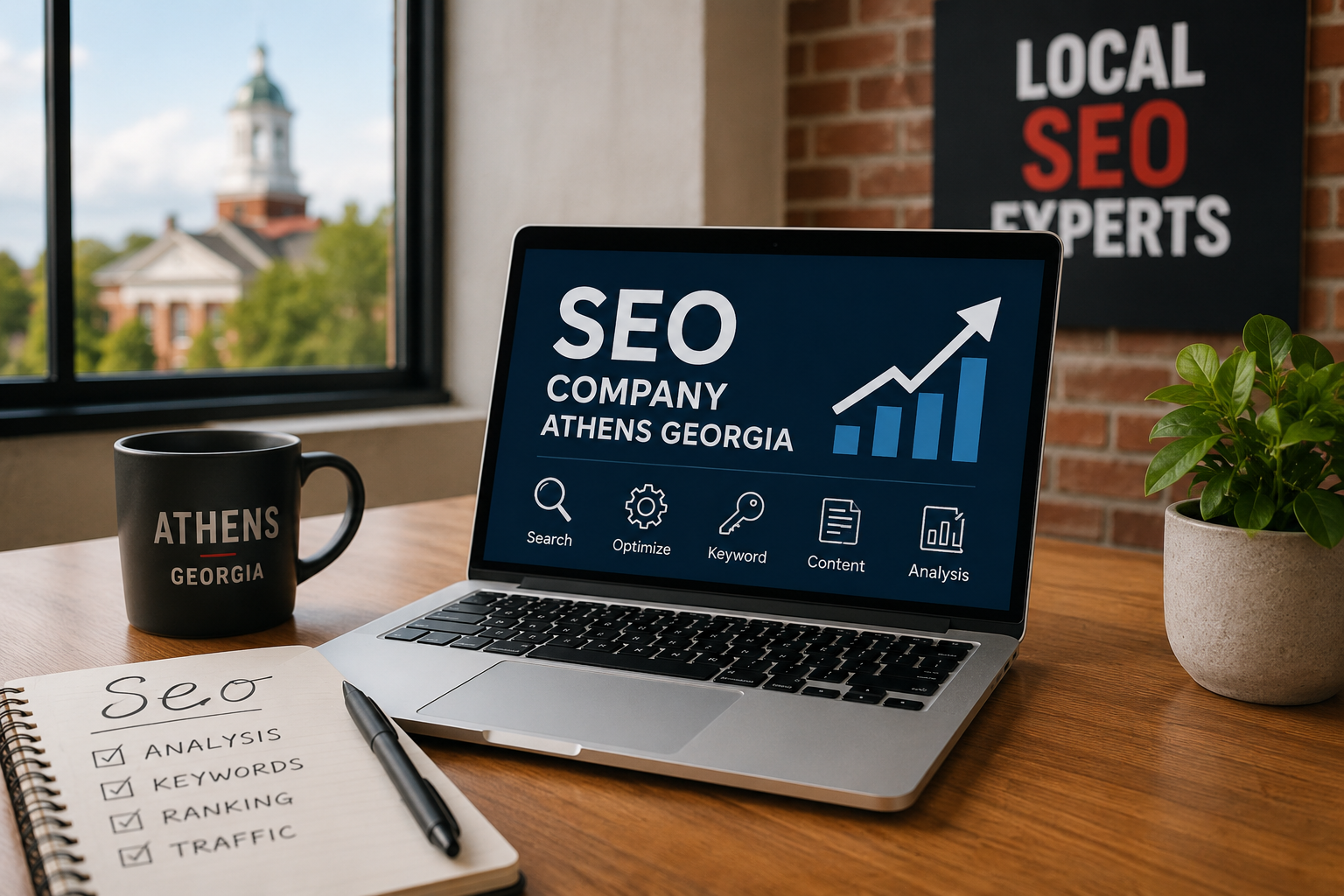 SEO company Athens Georgia providing local SEO, keyword research and website optimization services for businesses